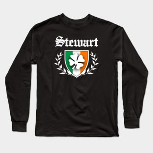 Stewart Shamrock Crest Long Sleeve T-Shirt